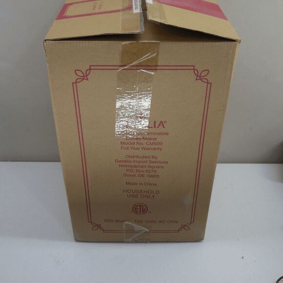 NEW Gevalia Kaffe 12 cup Automatic Coffee Maker CM500 Black Stainless G70 NIB - Picture 5 of 7